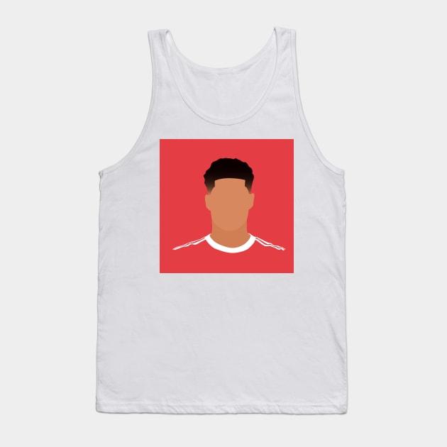 Marcus Rashford Minimalistic Face Art Tank Top by GotchaFace